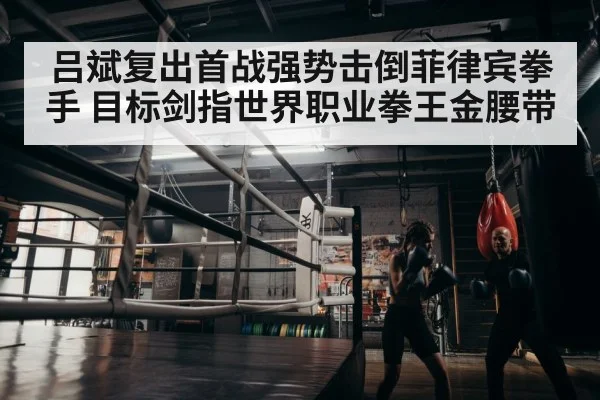 吕斌复出首战强势击倒菲律宾拳手 目标剑指世界职业拳王金腰带